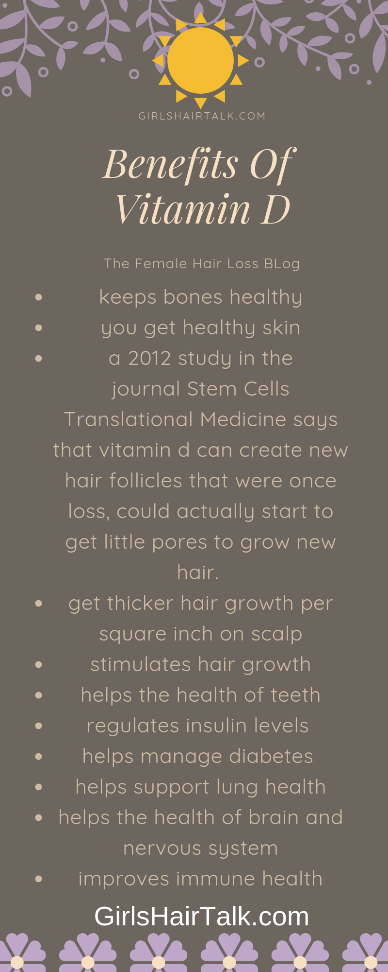 Vitamin D And Hair Loss Female Regrowth Health