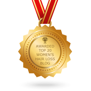 Award for top women's hair loss blog.