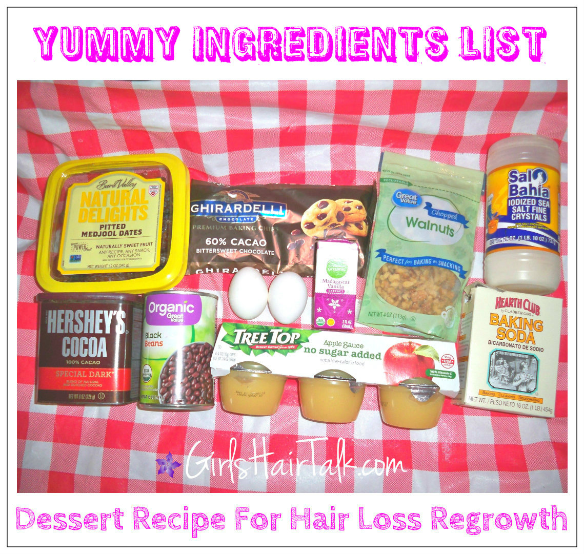 Ingredients for healthy brownie recipe!