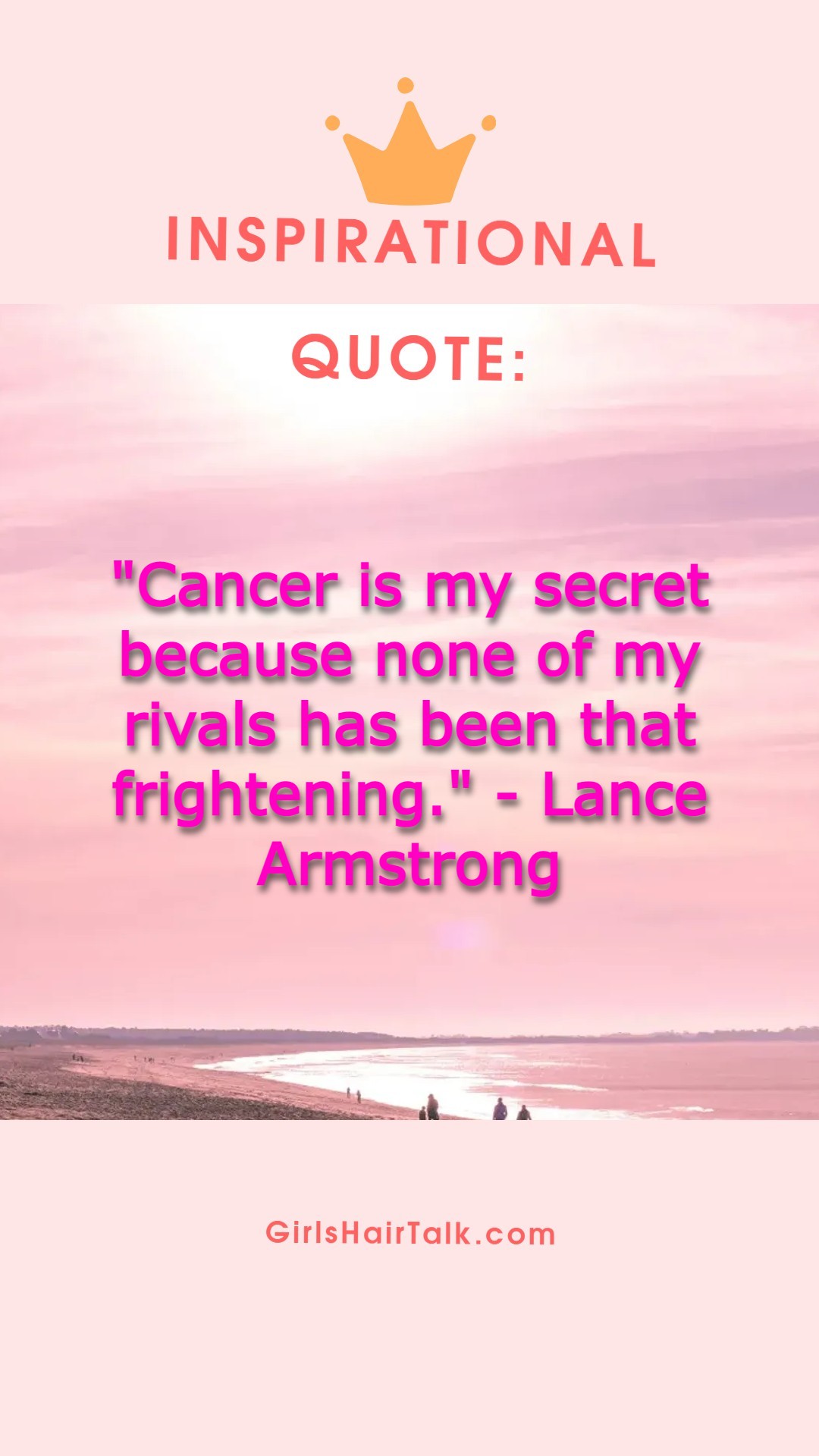 Lance Armstrong cancer quote