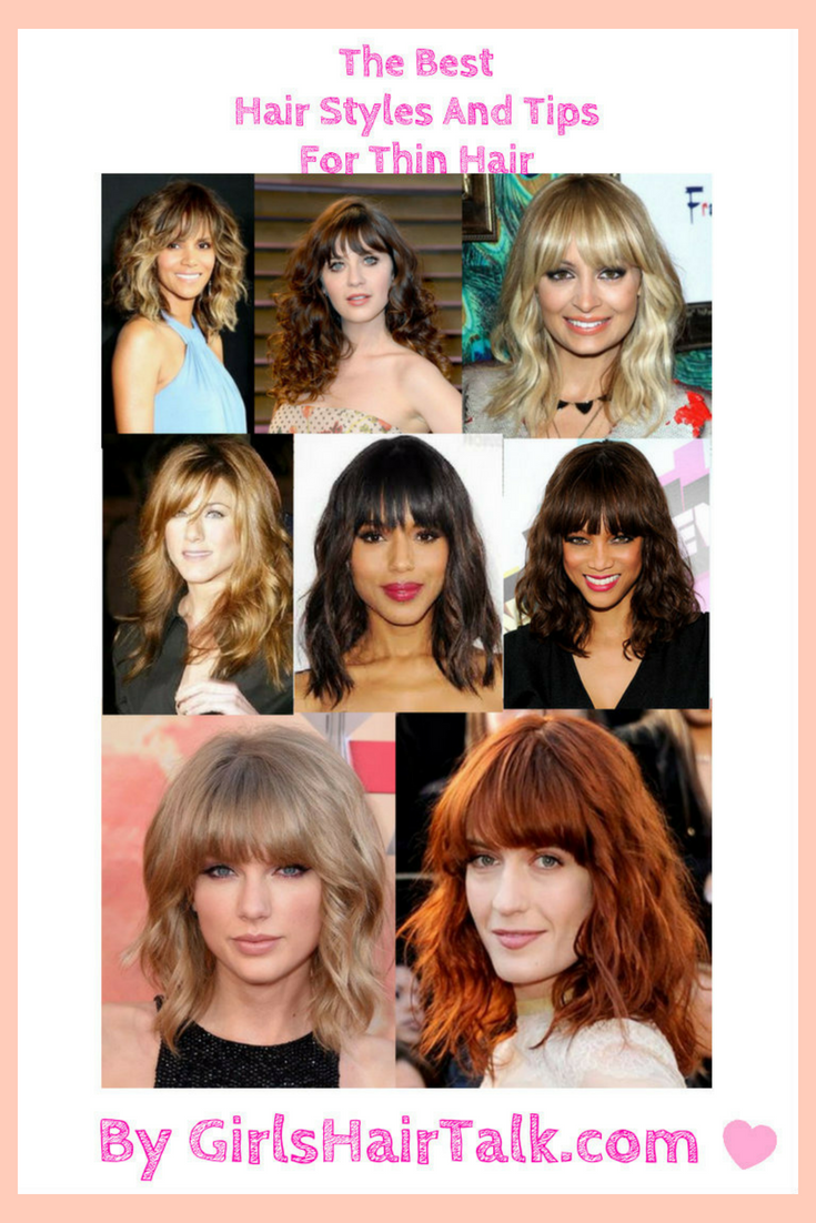 Many faces of women with hair cuts for thin hair.